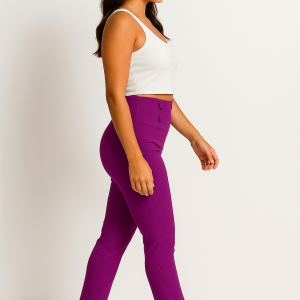 pantalón prada con botones forrados – fucsia