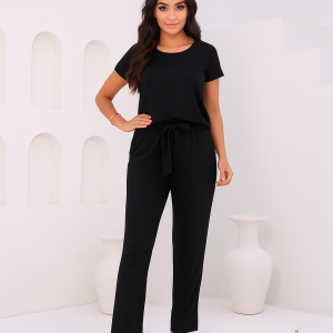 conjunto elastizado, manga corta, cuello redondo