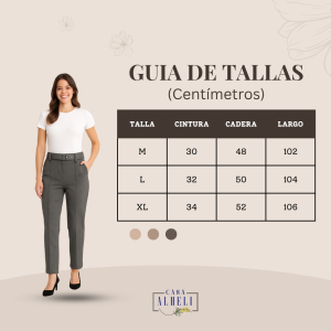 pantalón entallado con cinturón